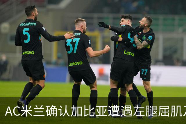 AC米兰确认加比亚遭遇左腿屈肌及肌腱伤病